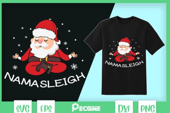 A Creator's Review of Santa Yoga Graphics for T-Shirt Designs