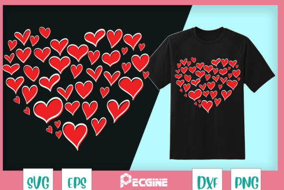 A Designer’s Take: Funny Heart Valentine Graphics for T-Shirt Designs
