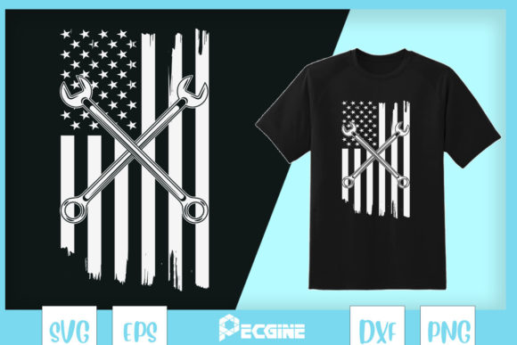 A Graphic Designer's Review of the Patriotic Mechanic Flag for T-Shirt Projects