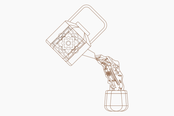 A Graphic Designer’s Review of a Pouring Chai Illustration