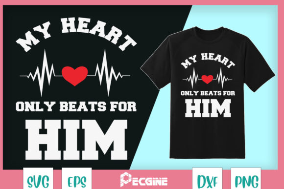 A Romantic SVG File for T-Shirts and Handmade Crafts