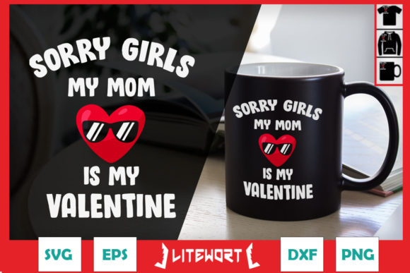 A Valentine's Craft Graphic Focused on Mom