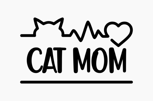 Cat Mom: A Whimsical Graphic for Craft-Driven Editorial Content