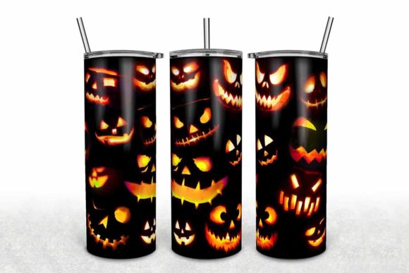 Halloween Pumpkin Graphics for Tumbler Wraps & Blogging