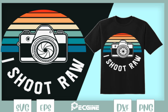 I Shoot Photo Raw Camera Photo Shoot Graphics for T-Shirt Designs