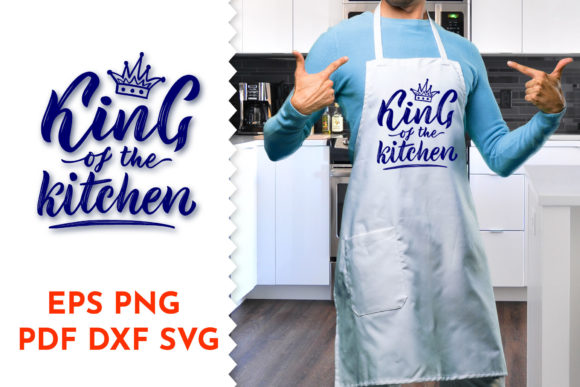 King of the Kitchen Crown: A Graphic Design Asset for Print Templates