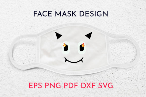 Smile & Devil Face Mask Graphics for Editorial Design